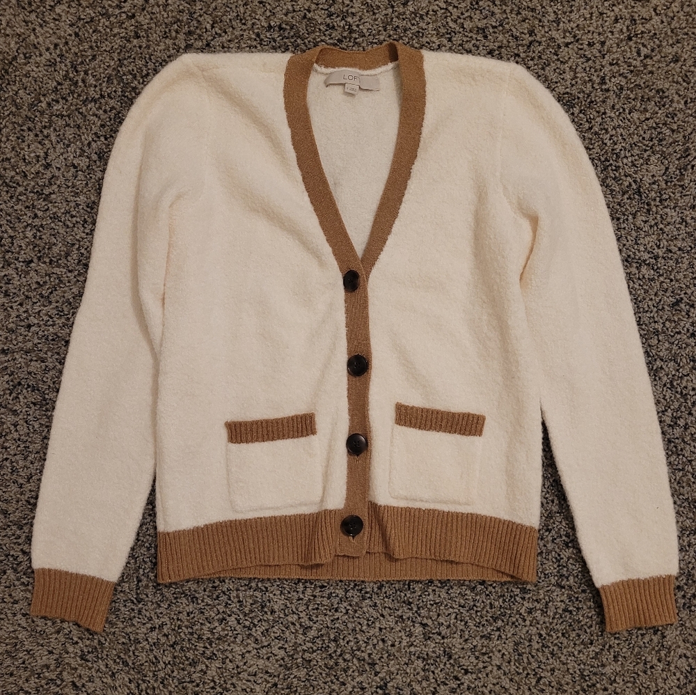 LOFT Button Cardigan